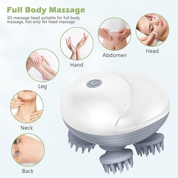 Electric Scalp Massager for Men Women, Handheld Cat Dog Pet Head Massager