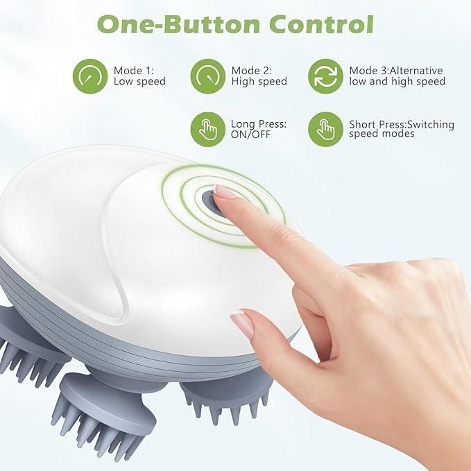 Electric Scalp Massager for Men Women, Handheld Cat Dog Pet Head Massager